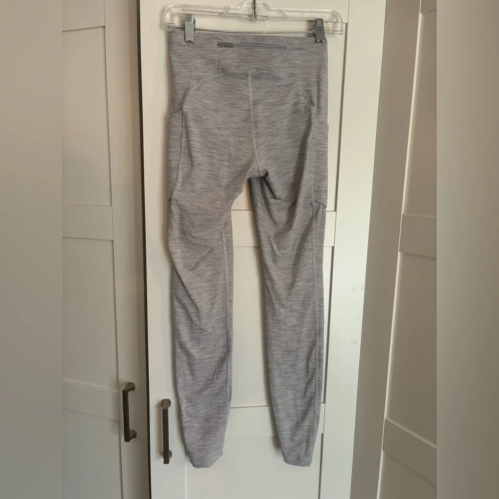 Lululemon Speed Up Tight Heather Gray Leggings Pockets Size 4 Athletic Run Gym